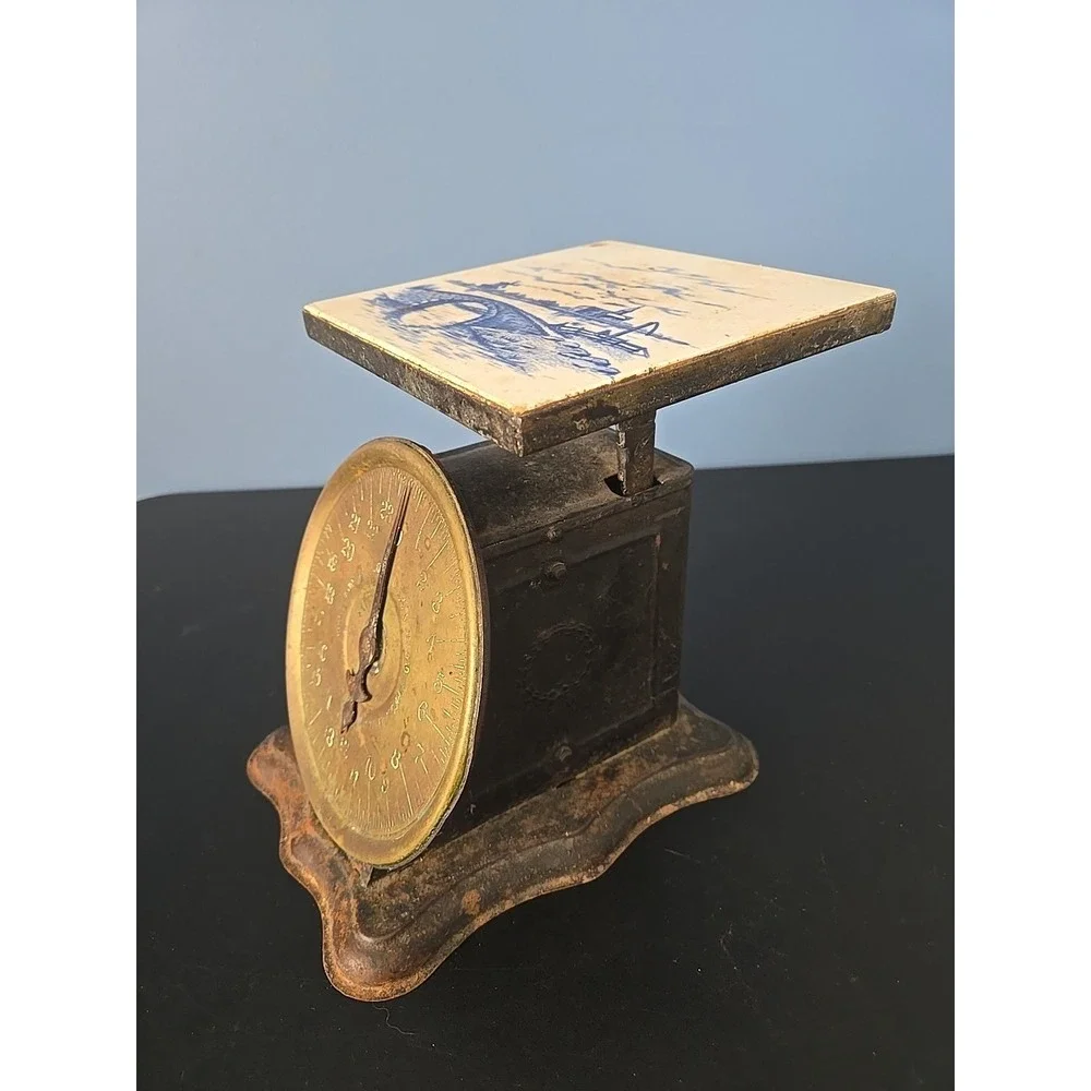 Vintage‎ Antique 24 LB Farmhouse Scale Triner Scales Pat 1906 Chicago Regulating